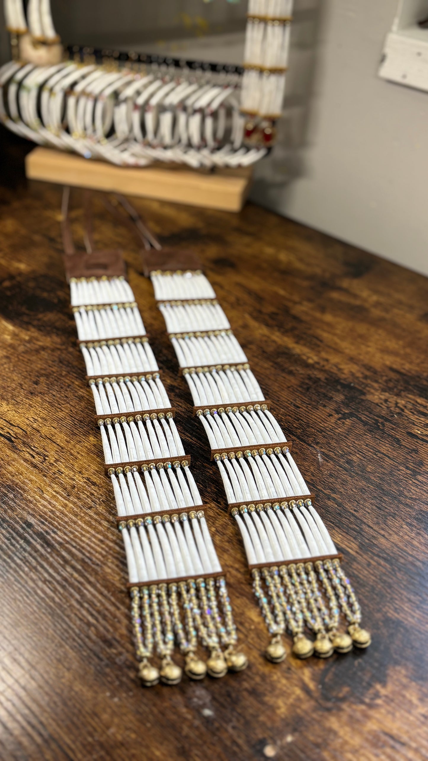 C.G Custom Dentalium Hair Ties