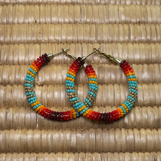 1.5” Charlotte Cut, Gold Turquoise Fire