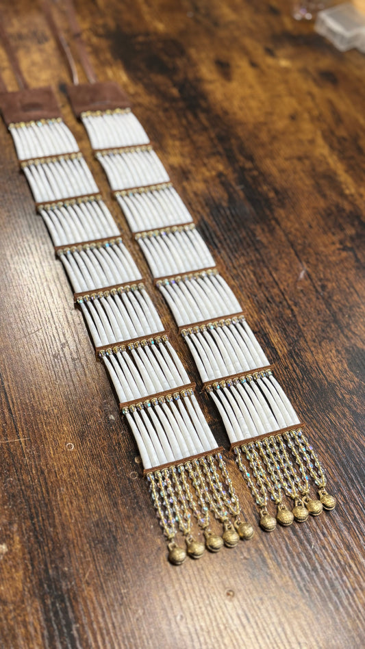 C.G Custom Dentalium Hair Ties