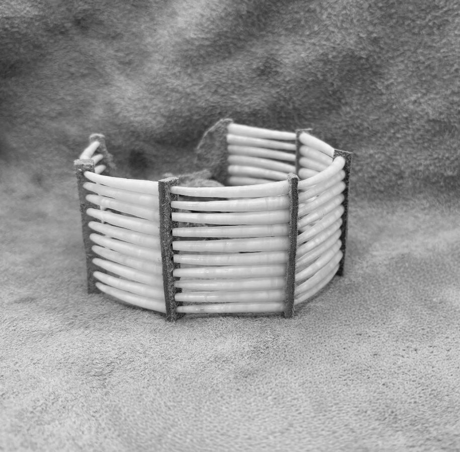 Custom 11.5-12” Ten Stack Dentalium Choker for M.P