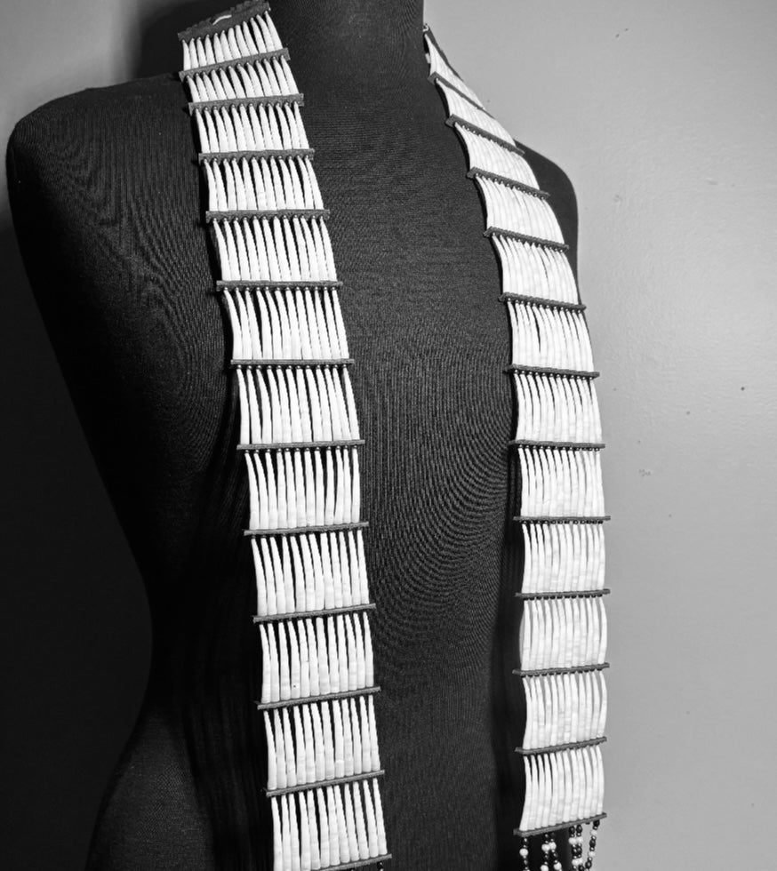 Custom 27” XXXL Dentalium Hair Ties for M.P