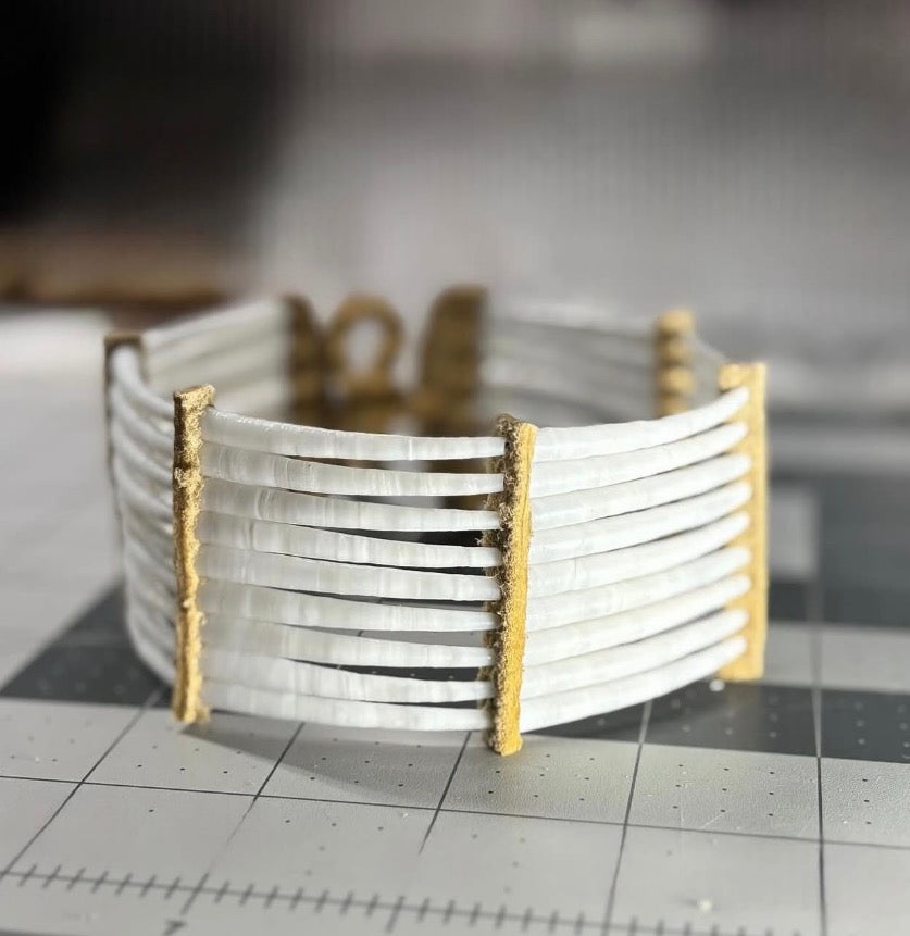 Custom 7 stack Dentalium Choker