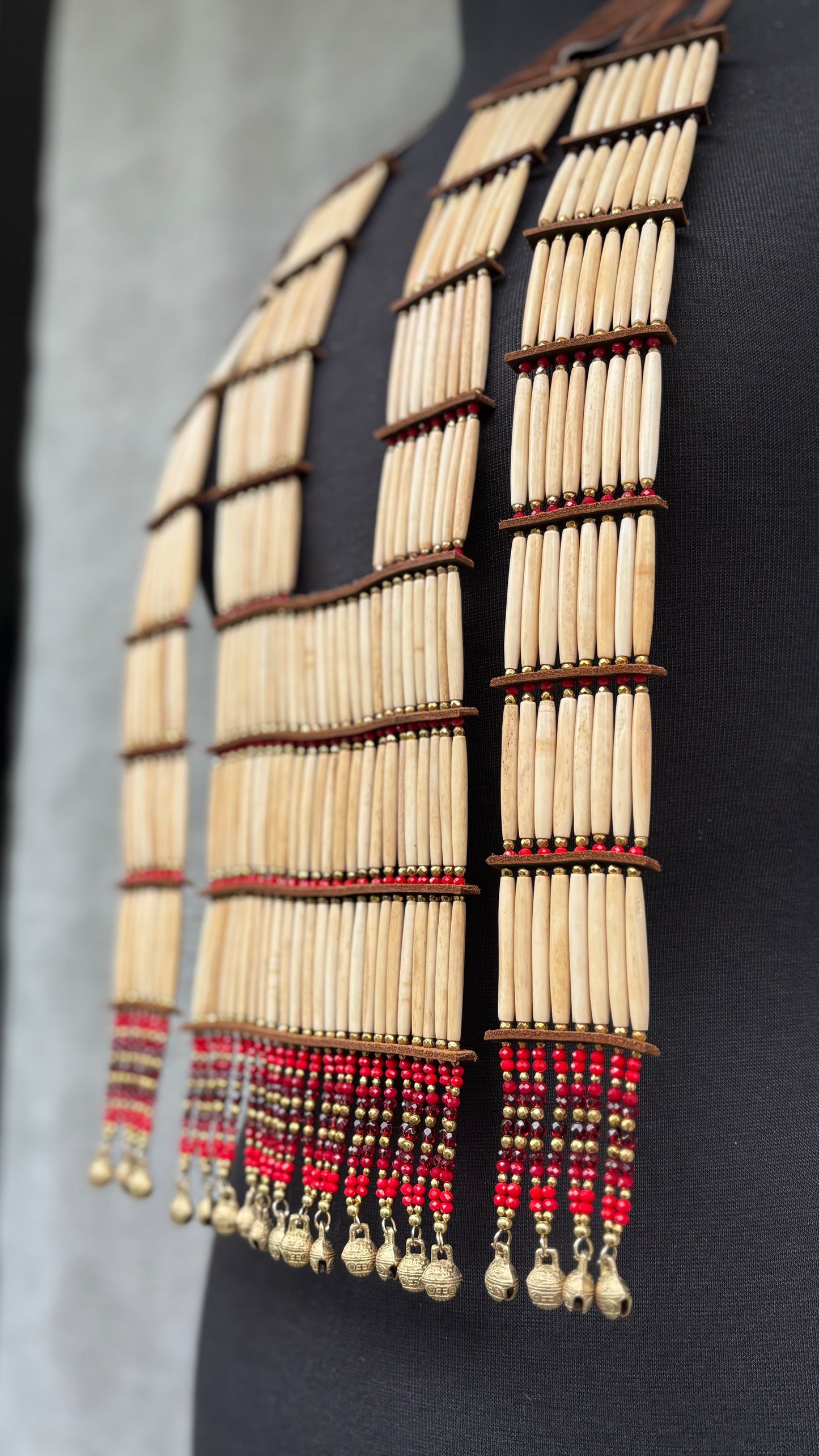 J.W custom Buffalo Bone BP & Ties.