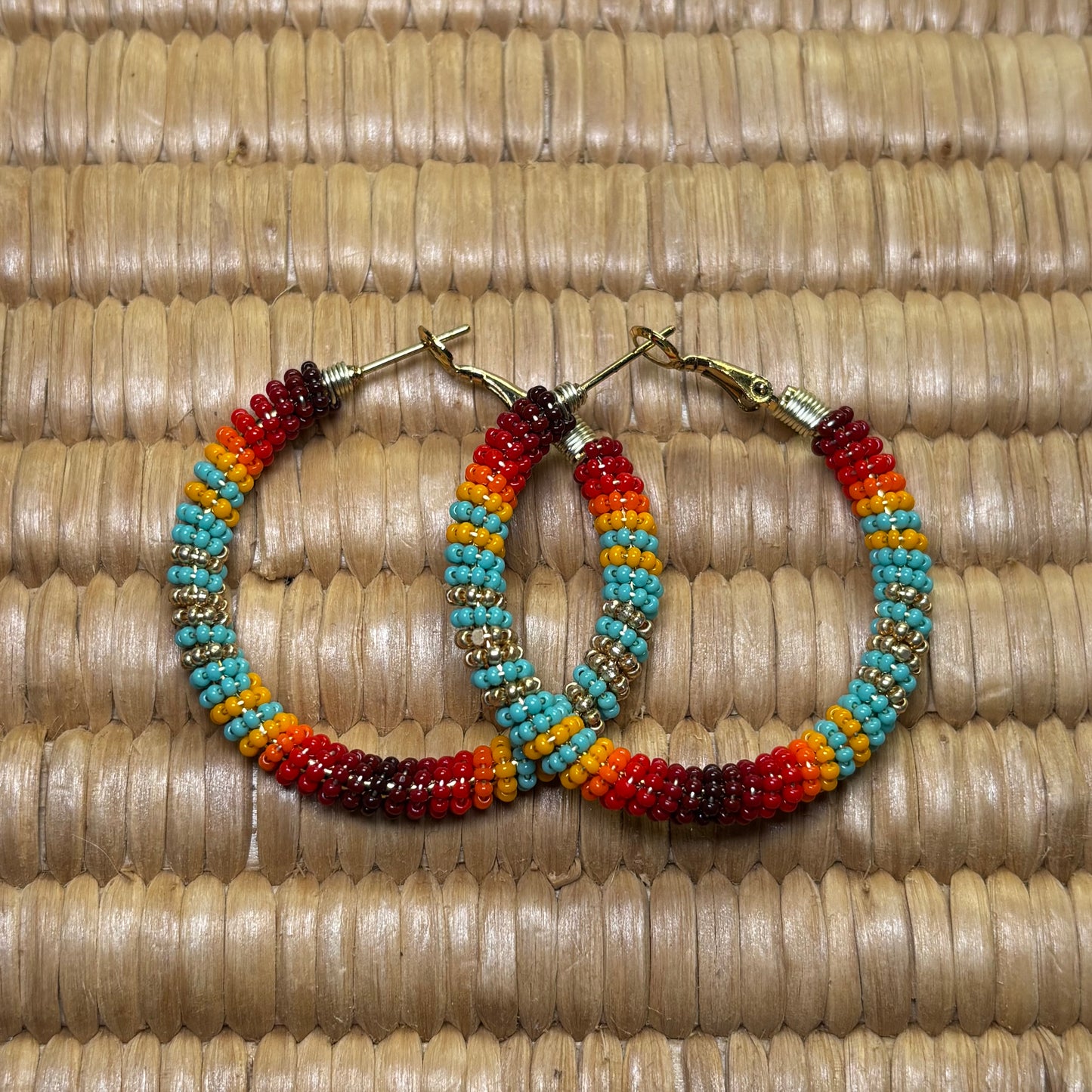 1.5” Charlotte Cut, Gold Turquoise Fire