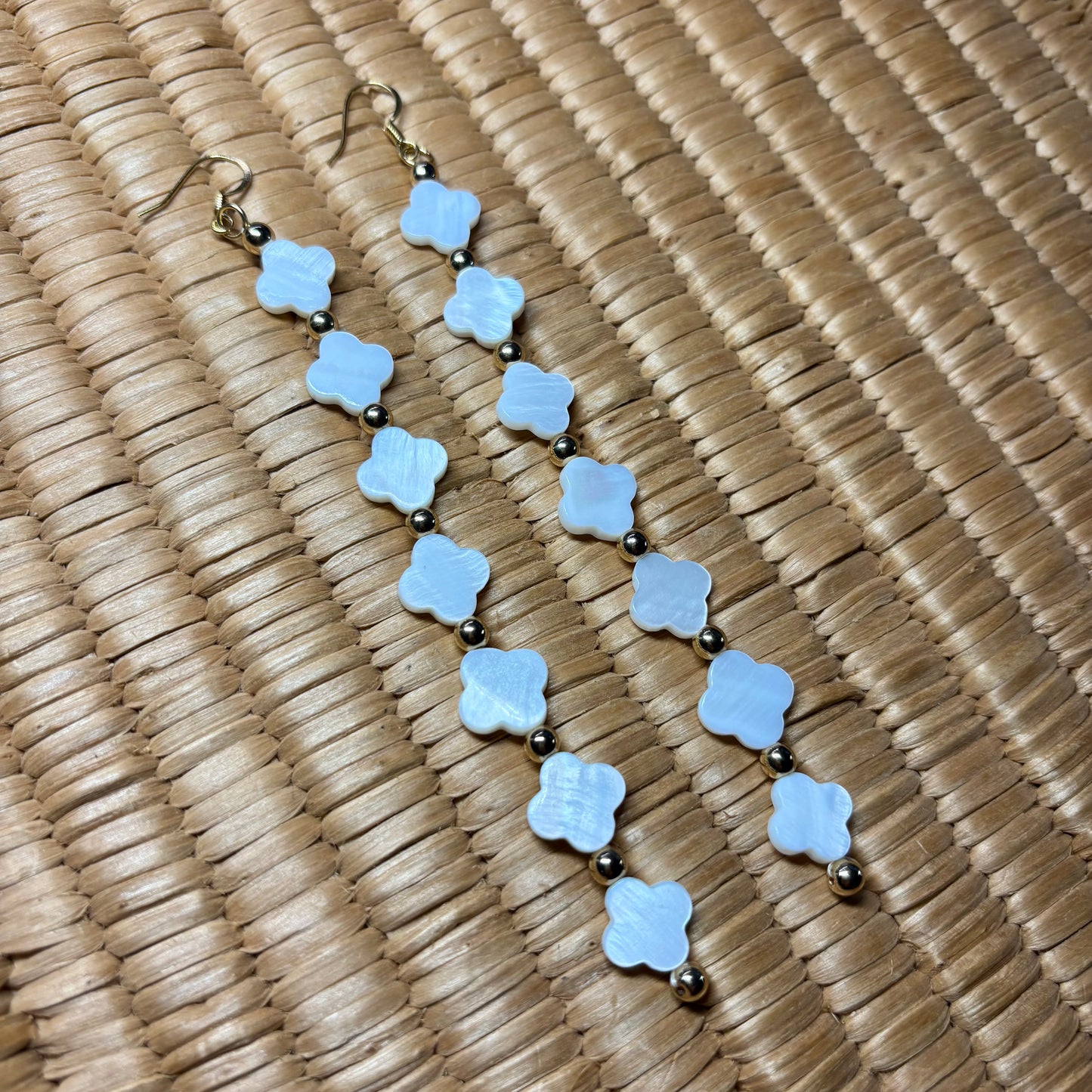 5” Brass Mother of Pearl Floral Collection