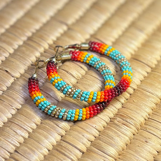 1.5” Charlotte Cut, Gold Turquoise Fire