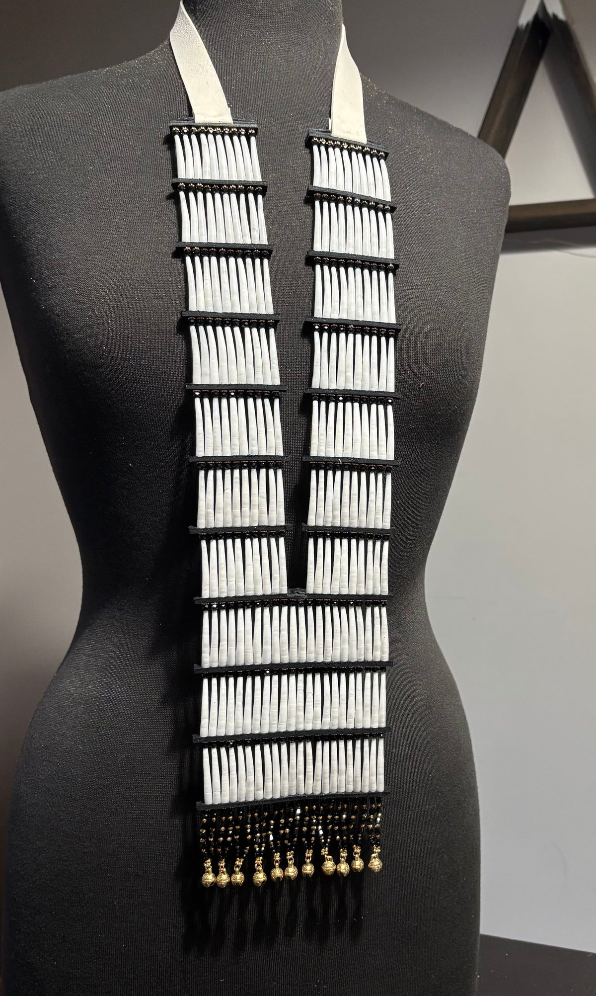 Black on Black 🖤✨ Dentalium Breastplate.
